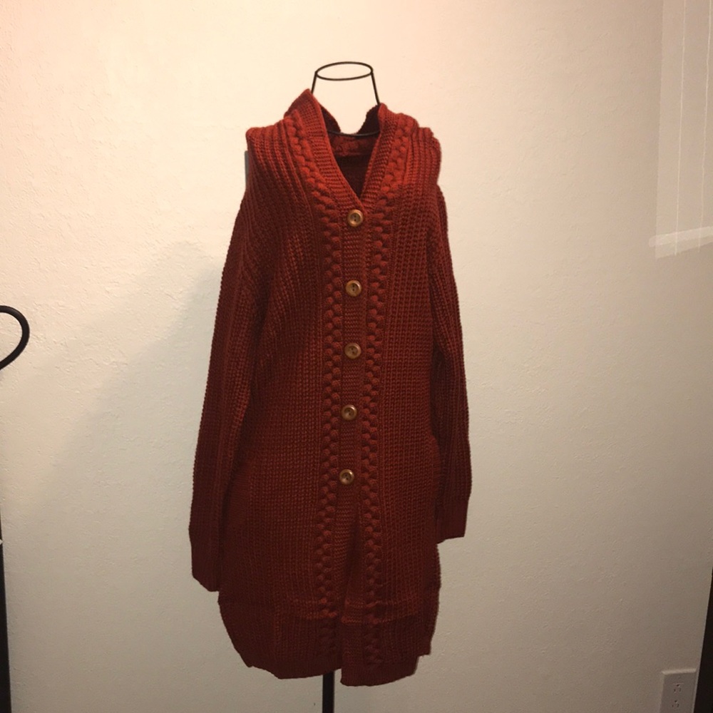 Long knitted cardigan! Warm and cozy! NWT